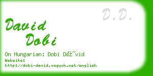 david dobi business card